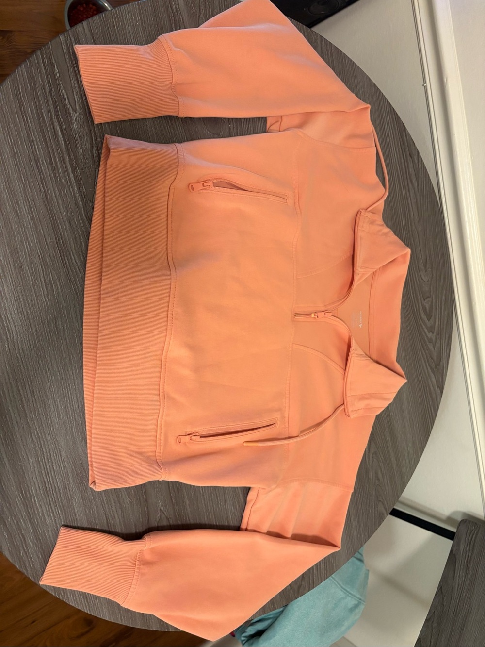 Old Navy Coral Half-Zip Bomber Jacket